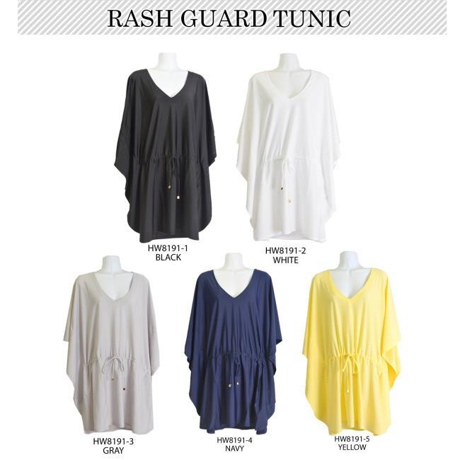 ラッシュガード レディース チュニック 体型カバー ワンピース 紫外線対策 海水浴 水着 メール便送料無料 | ブランド登録なし | 12