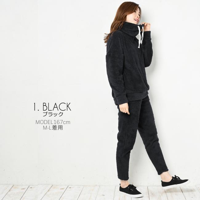 ルームウェア レディース 部屋着 着る毛布 上下セット ハイネック 女性 毛布 シープボア 暖かい 冬 おしゃれ | ブランド登録なし | 10