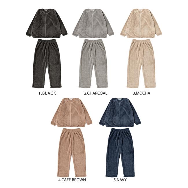 ルームウェア 部屋着 メンズ 着る毛布 上下セット 前釦アウター シープボア 暖かい 冬 おしゃれ プレゼント | ブランド登録なし | 06