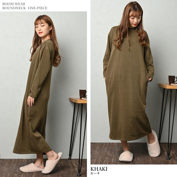 ルームウェア 部屋着 レディース 暖かい 裏起毛 パジャマ ワンピース マキシ丈 おしゃれ 防寒 | ブランド登録なし | 16