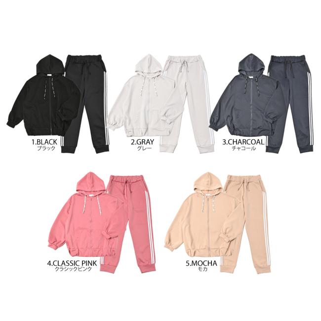 ルームウェア 部屋着 ラインパンツ セットアップ おしゃれ 可愛い 七分袖 ダンボールニット | ブランド登録なし | 06