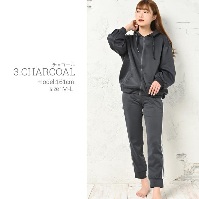 ルームウェア 部屋着 ラインパンツ セットアップ おしゃれ 可愛い 七分袖 ダンボールニット | ブランド登録なし | 09