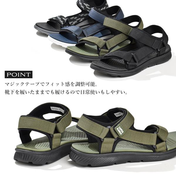 スポーツサンダル メンズ サンダル おしゃれ アウトドア ベルト マジックテープ | ブランド登録なし | 07