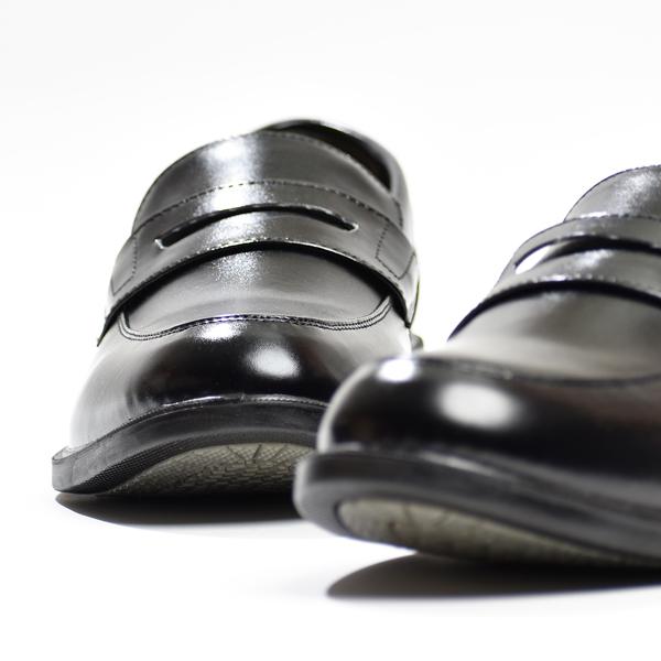 ビジネスシューズ 幅広 3E メンズ ローファー プレーントゥ 黒 甲高 紳士靴 EEE 30代 40代 50代 ひもなし 革靴 面接 仕事 結婚式 葬式 | ブランド登録なし | 13