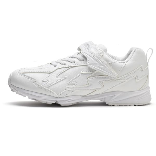 スニーカー キッズ 子供 白 バネのチカラ シューズ ホワイト ムーンスター 靴 運動靴 通学靴 学校 小学校 J756 | ムーンスター スーパースター | 01