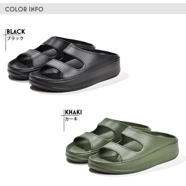 サンダル メンズ 厚底 ビーチサンダル リカバリーサンダル シャワーサンダル グミ足感 衝撃吸収 EVA 軽量 海 夏 プール | ブランド登録なし | 03