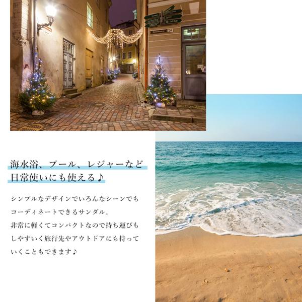 サンダル メンズ 厚底 ビーチサンダル リカバリーサンダル シャワーサンダル グミ足感 衝撃吸収 EVA 軽量 海 夏 プール | ブランド登録なし | 04