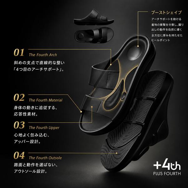 リカバリーサンダル メンズ レディース コンフォートサンダル EVA 軽量 黒 ブラック | ブランド登録なし | 01