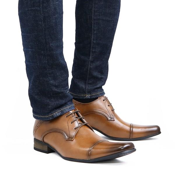 ビジネスシューズ メンズ 革靴 フォーマル とんがり パーティー | ブランド登録なし | 15