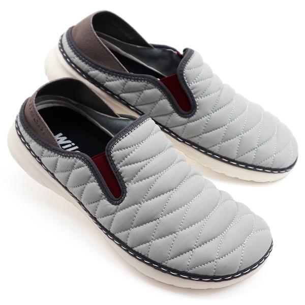 スリッポン メンズ スニーカー かかと踏める 軽量 シューズ 靴 2WAY キルティング 履きやすい WILSON 991 | Wilson | 15