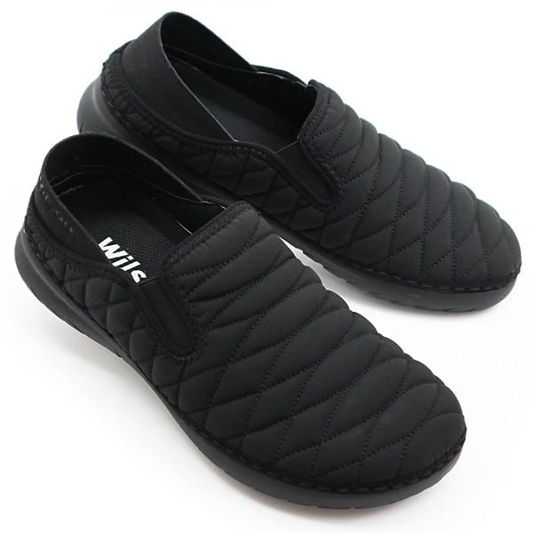 スリッポン メンズ スニーカー かかと踏める 軽量 シューズ 靴 2WAY キルティング 履きやすい WILSON 991 | Wilson | 09