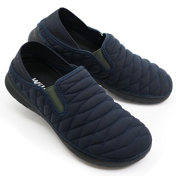 スリッポン メンズ スニーカー かかと踏める 軽量 シューズ 靴 2WAY キルティング 履きやすい WILSON 991 | Wilson | 12