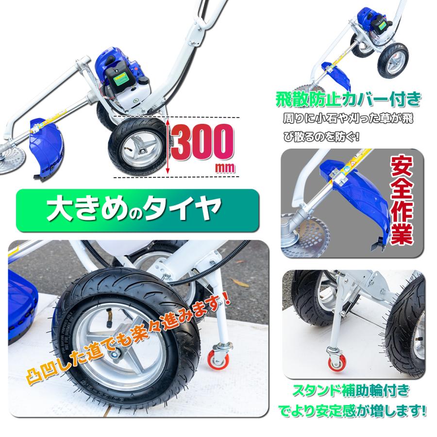 エンジン式芝刈り機 草刈機 草刈刃 手押し式芝刈機 52cc チップソー