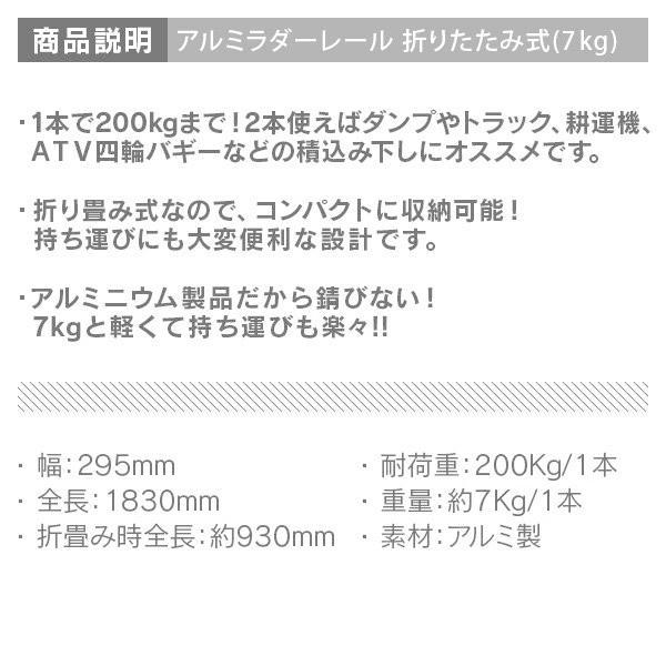 定休日以外毎日出荷中]アルミブリッジ アルミラダーレール 折りたたみ