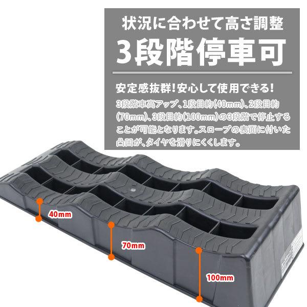 カースロープ 2台セット DL6216P 対応車重3t バス・トラック対応 カースロープ 2台セット DL6216P 対応車重3t バス・トラック対応