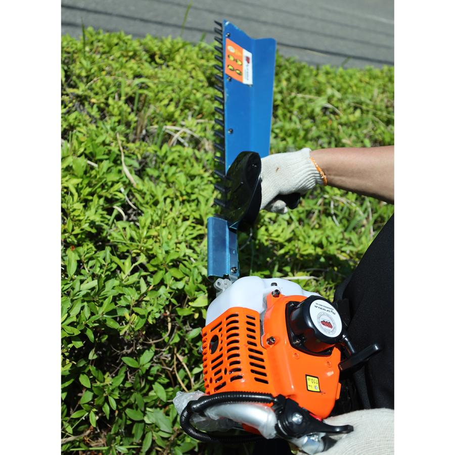 エンジン式 ヘッジトリマー 片面 回転ハンドル バリカン ガーデニング  