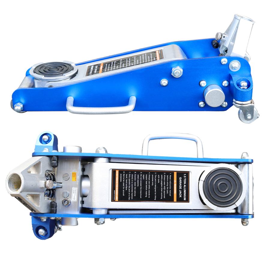 油圧式 ガレージジャッキ油圧ジャッキ アルミジャッキ 1.5t デュアル