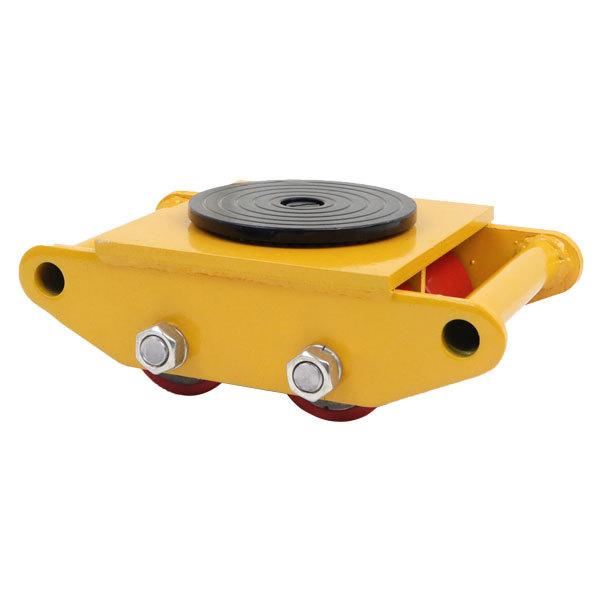 実物 マシンローラー 6トン 2台セット 重量物用台車 360度回転台付き