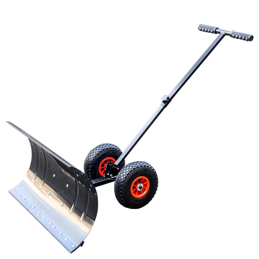 雪かき機 雪かきスコップ 手押しスノープレッシャー 車輪付 雪押し