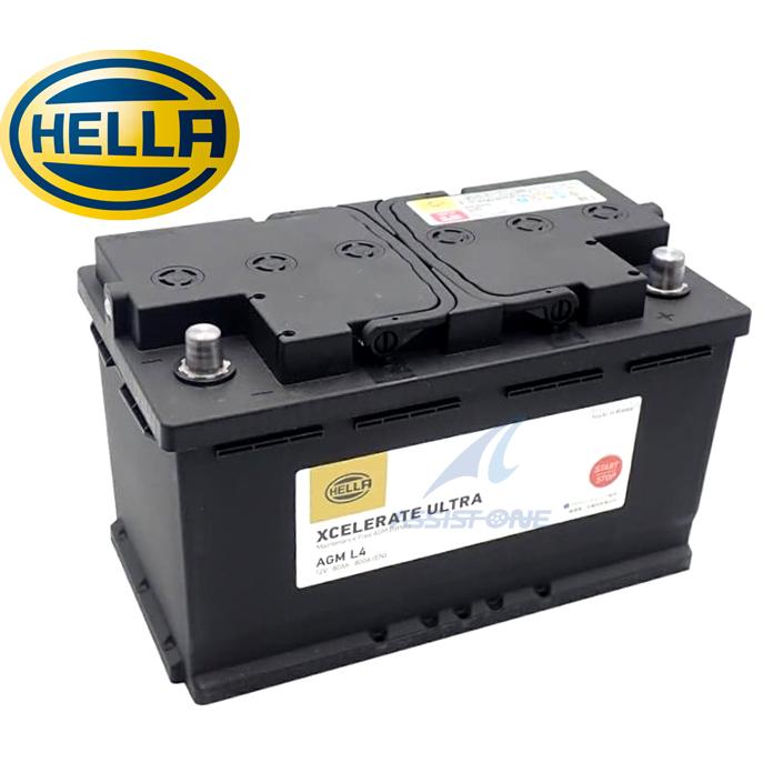 HELLA製 80Ah AGMバッテリー AGM-L4 12V 80A 800CCA L4 LN4 AGM