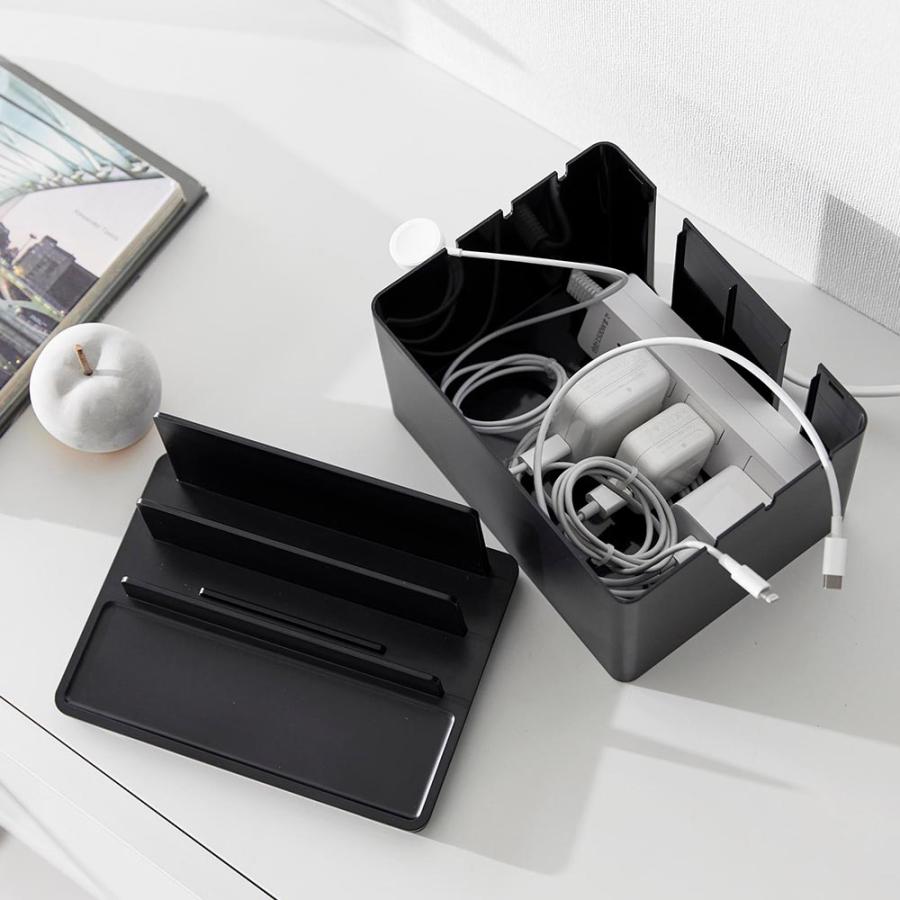 tower 山崎実業 スマホスタンド 卓上 充電 タワー 充電ステーション