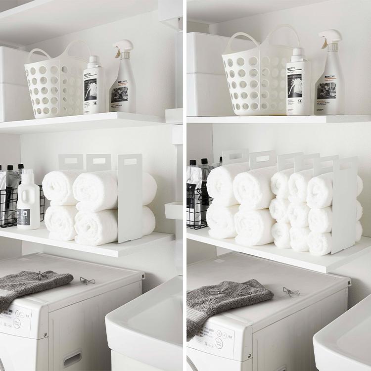 tower 山崎実業 連結タオル収納ラック 2個組 タワー 収納ケース