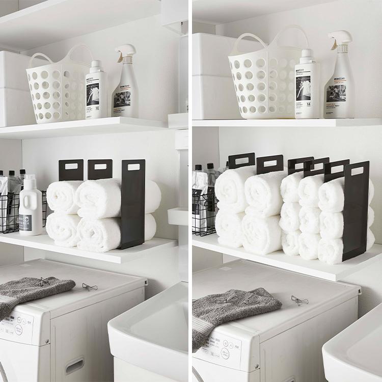 tower 山崎実業 連結タオル収納ラック 2個組 タワー 収納ケース