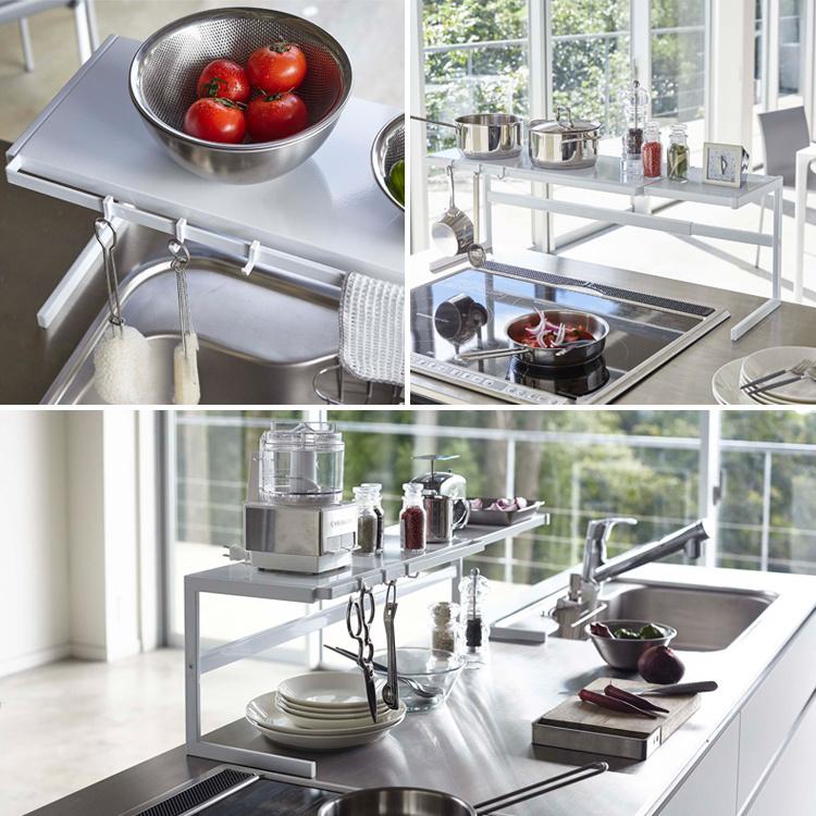 tower 山崎実業 タワー キッチン 伸縮キッチンサポートラック