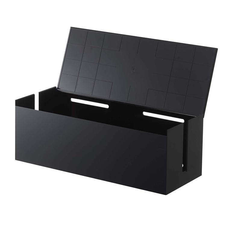 山崎実業 テレビ裏収納 smart テレビ裏ケーブルボックス スマート ブラック 4988 | 山崎実業 | 12