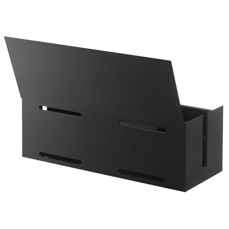 山崎実業 テレビ裏収納 smart テレビ裏ケーブルボックス スマート ブラック 4988 | 山崎実業 | 13