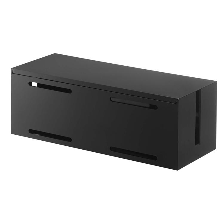 山崎実業 テレビ裏収納 smart テレビ裏ケーブルボックス スマート ブラック 4988 | 山崎実業 | 14