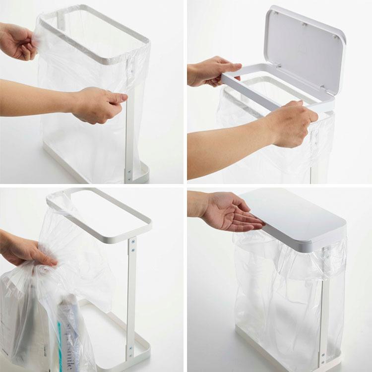 山崎実業 ゴミ箱 LUCE ゴミ袋ホルダー ルーチェ スリム ごみ箱 山崎実業 ゴミ箱 LUCE ゴミ袋ホルダー ルーチェ スリム ごみ箱