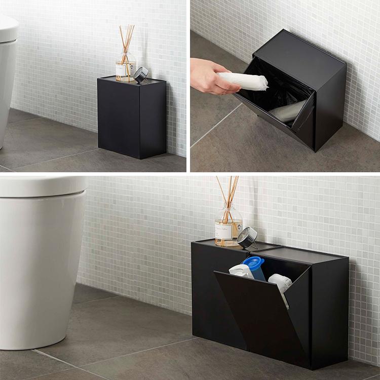 山崎実業 タワー トイレ ゴミ箱 tower ウォールトイレポット＆収納ケース タワー | tower | 09