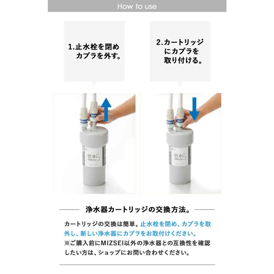 水生活製作所 [ 磨水5アンダーシンク用交換フィルター J217P-K2 水生活製作所 [ 磨水5アンダーシンク用交換フィルター J217P-K2