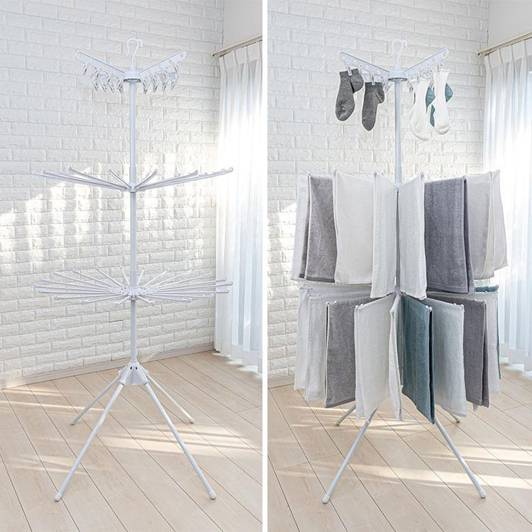 セキスイ 物干し ものほしスタンドコスモス C-400 回転式 室内干し