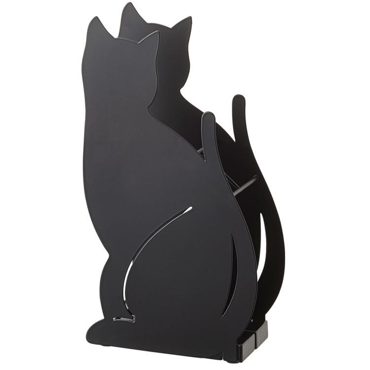 【黒猫の気持ち様用】衝立 山崎実業 傘立て かさたて ネコ ブラック 2359 : アシストワン - 通販