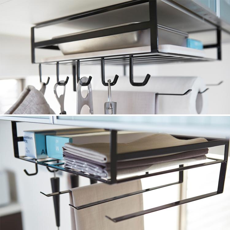 tower 山崎実業 キッチン タワー 戸棚下多機能ラック ホワイト 2845