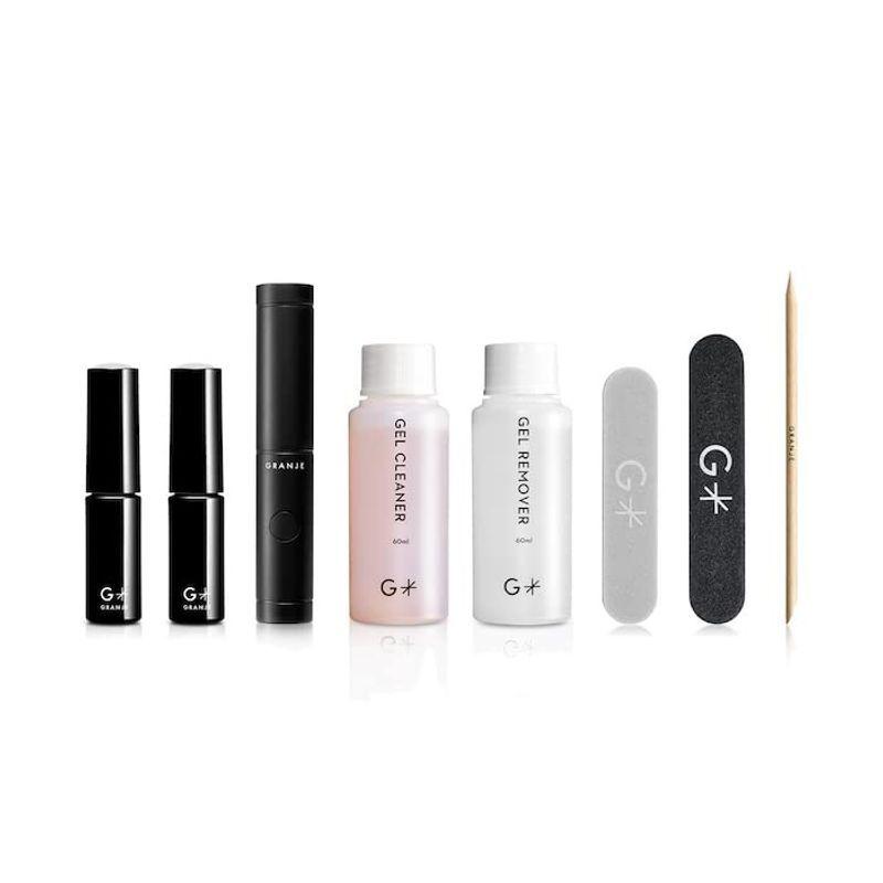 Granje グランジェ ジェルポリッシュセット ジェルネイルキット 初心者 人気 日本製 ジェルネイルセット ライト付き スターター 独特の上品