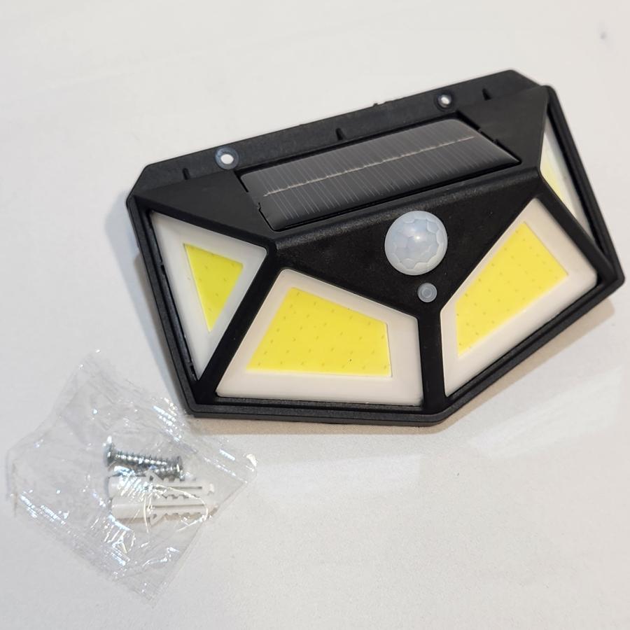ソーラーセンサーライト COB型LED 100灯 700lm 人感センサー ソーラーセンサーライト COB型LED 100灯 700lm 人感センサー