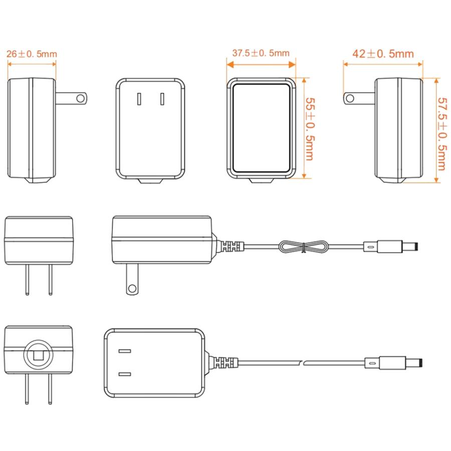 ５ｖ１ａ ＡＣアダプタ　５１G型 （・充電アダプタ・電源アダプタ） |  | 02