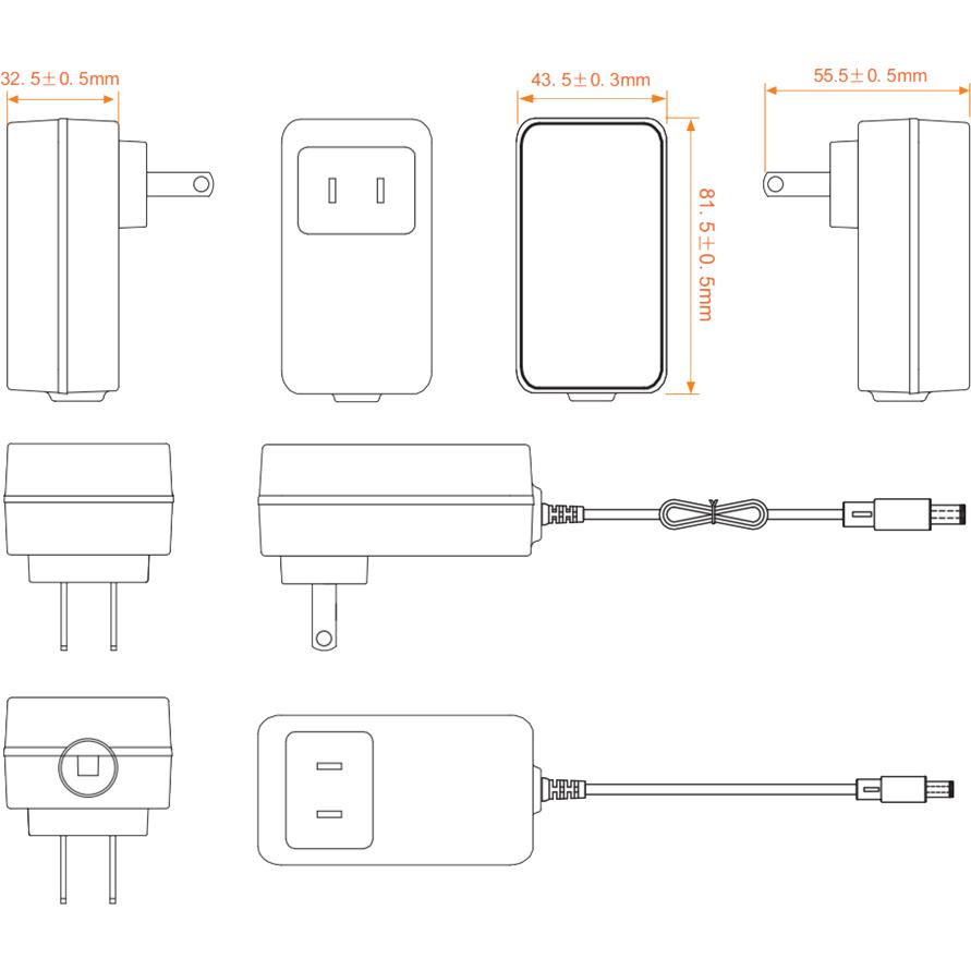 ２４ｖ１．５ａ ＡＣアダプタ　４１５Ｇ型 （・電源アダプタ・充電アダプタ） |  | 01