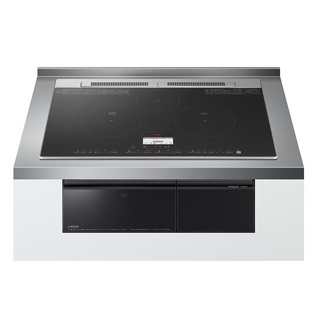 日立（HITACHI） IHクッキングヒーター HT-N8KTWF(K) 75cm/鉄 