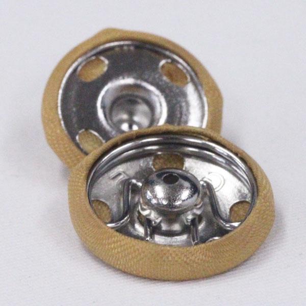 ボタン くるみスナップボタン 7mm 242 カラシ Ni / 6セット NO.1508