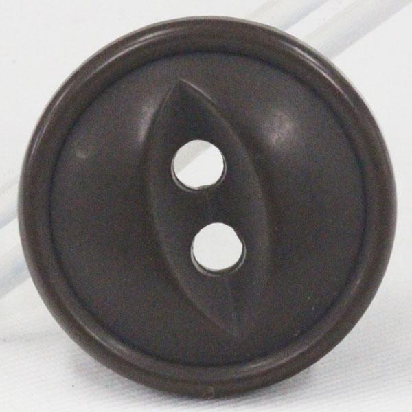 ボタン 釦 ミリタリーボタン 19ｍｍ 1個入 茶 ブラウン ネコ目 2つ穴 プラスチックボタン つや消し (ツヤなし) スーツ・ジャケット向｜assure-2｜02