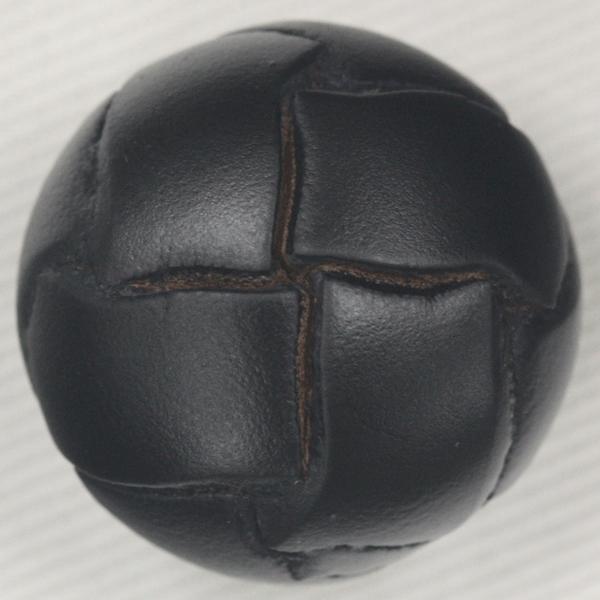ボタン 本革ボタン 黒 23mm 1個入 裏 金属足  天然素材 レザーボタン  ジャケット コート向 ボタン 手芸 通販｜assure-2