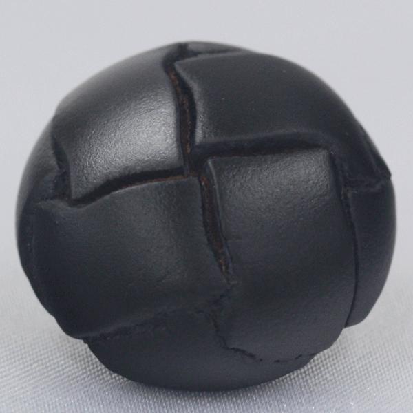 ボタン 本革ボタン 黒 23mm 1個入 裏 金属足  天然素材 レザーボタン  ジャケット コート向 ボタン 手芸 通販｜assure-2｜02