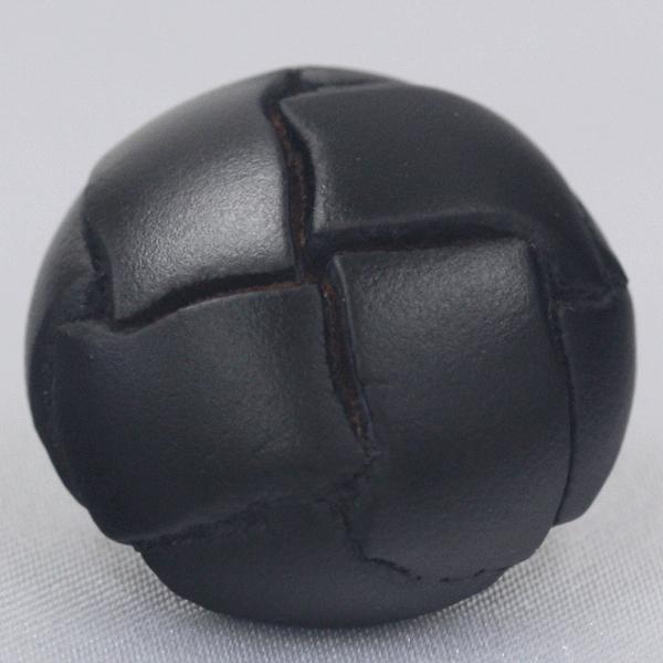 ボタン 本革ボタン 黒 35mm 1個入 裏 金属足  天然素材 レザーボタン  ジャケット コート向 ボタン 手芸 通販｜assure-2｜02