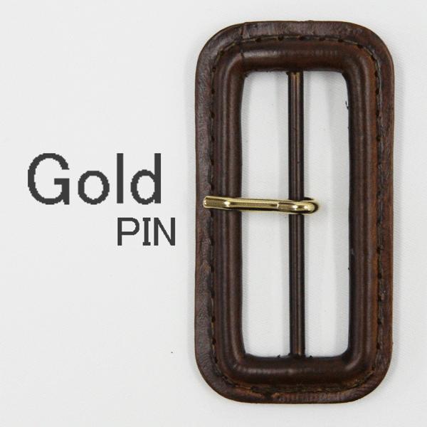 60mm 本革バックル 茶 60mmのベルト用 AXP5641-3-KP1N-18 バックルピン