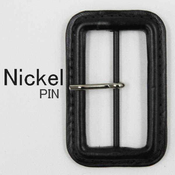 55mm 本革バックル 黒 55mmのベルト用 AXP5654-5-KP1N-21 バックルピン  