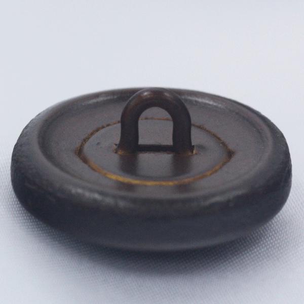 ボタン 本革ボタン 茶 25mm 1個入 裏 金属足  天然素材 レザーボタン  ジャケット コート向 ボタン 手芸 通販 | ブランド登録なし | 05